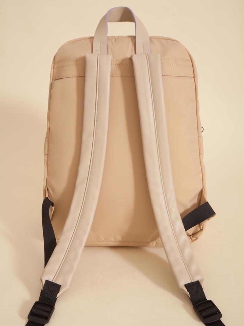 Mochila Catalina Beige Porta Notebook