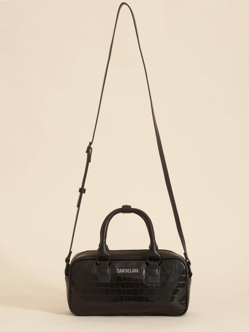 Cartera Bisi Negro Croco