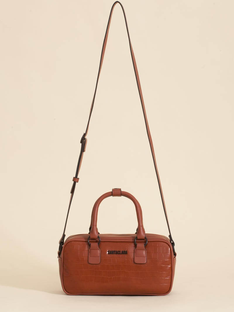Cartera Bisi Marron Croco