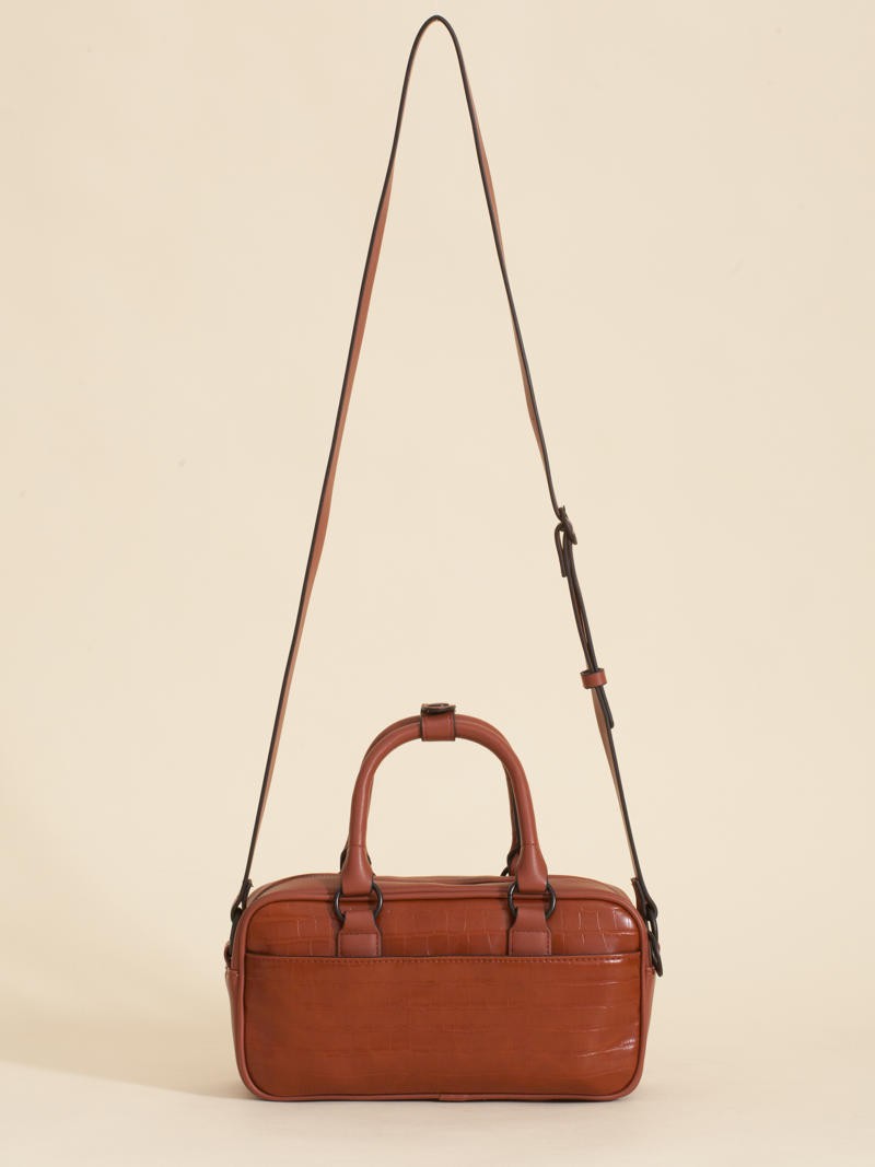 Cartera Bisi Marron Croco
