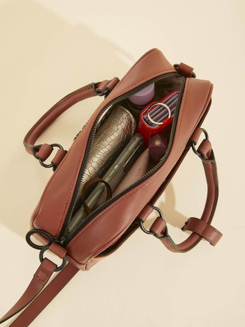Cartera Bisi Marron Croco