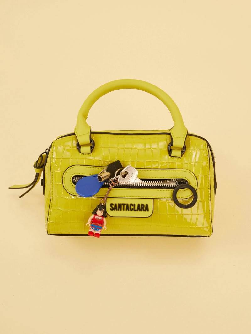 Cartera Baulito Niki Lima De Croco Charol