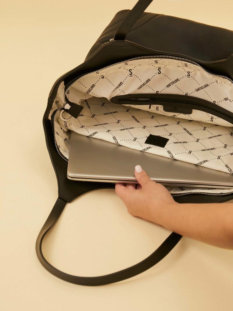 Maxibolso Fran Negro Porta Notebook