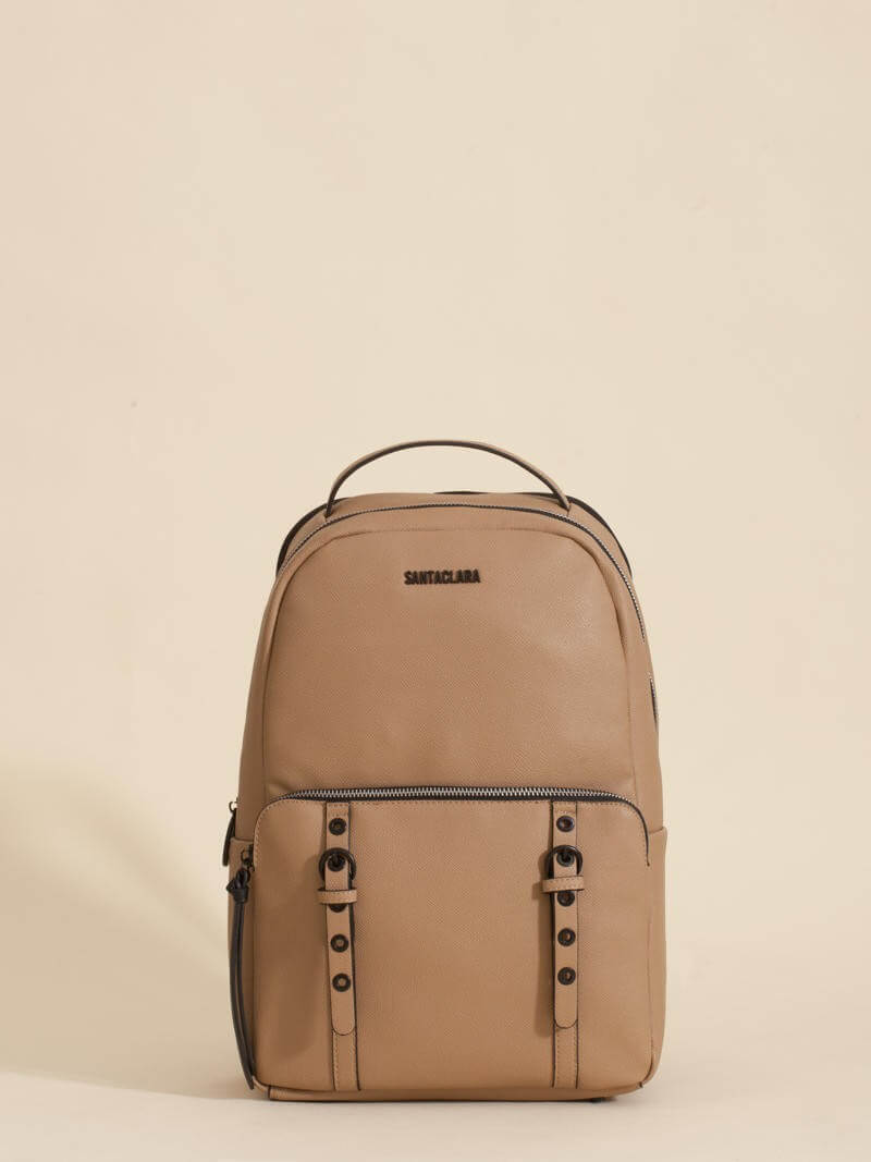 Mochila Dalia Beige Porta Notebook
