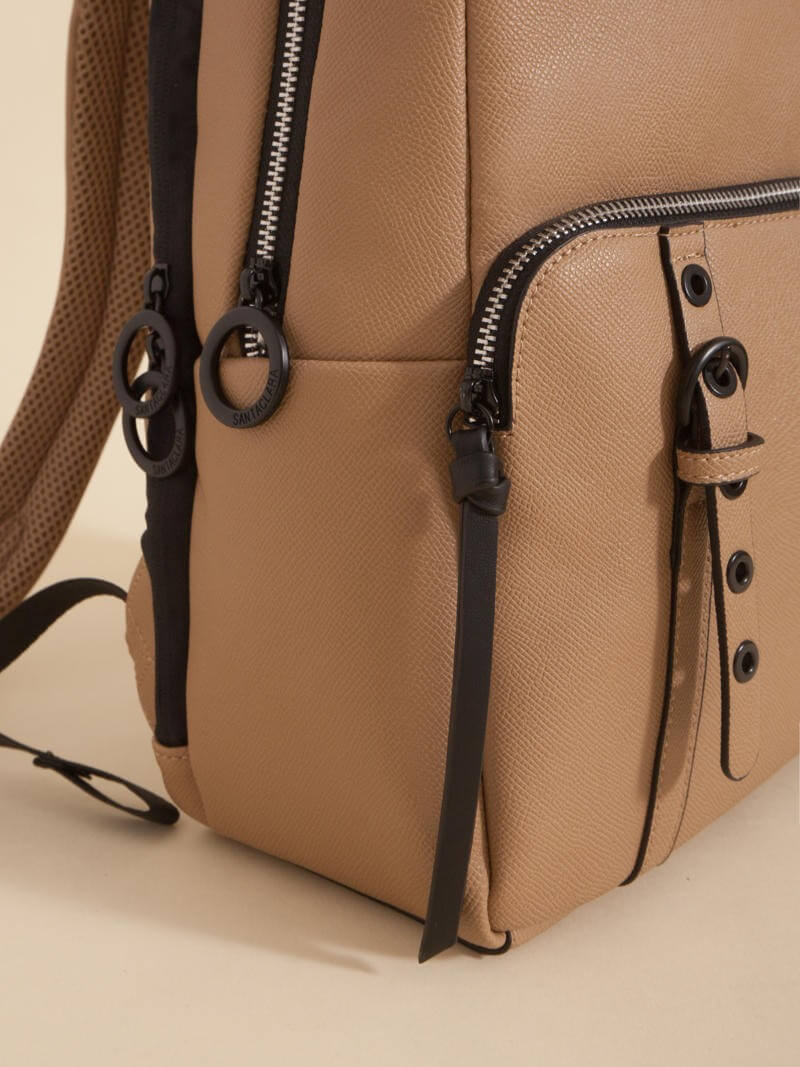 Mochila Dalia Beige Porta Notebook