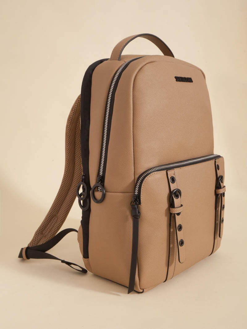Mochila Dalia Beige Porta Notebook