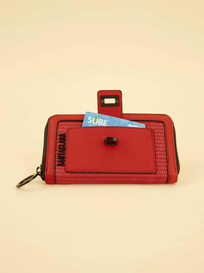 Billetera Lucía  Rojo