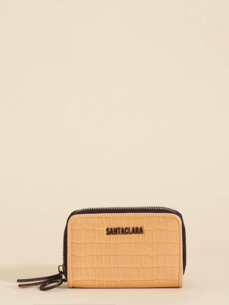 Billetera Midi Niki Camel Doble Compartimento