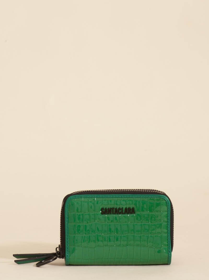 Billetera Midi Niki Verde Doble Compartimento