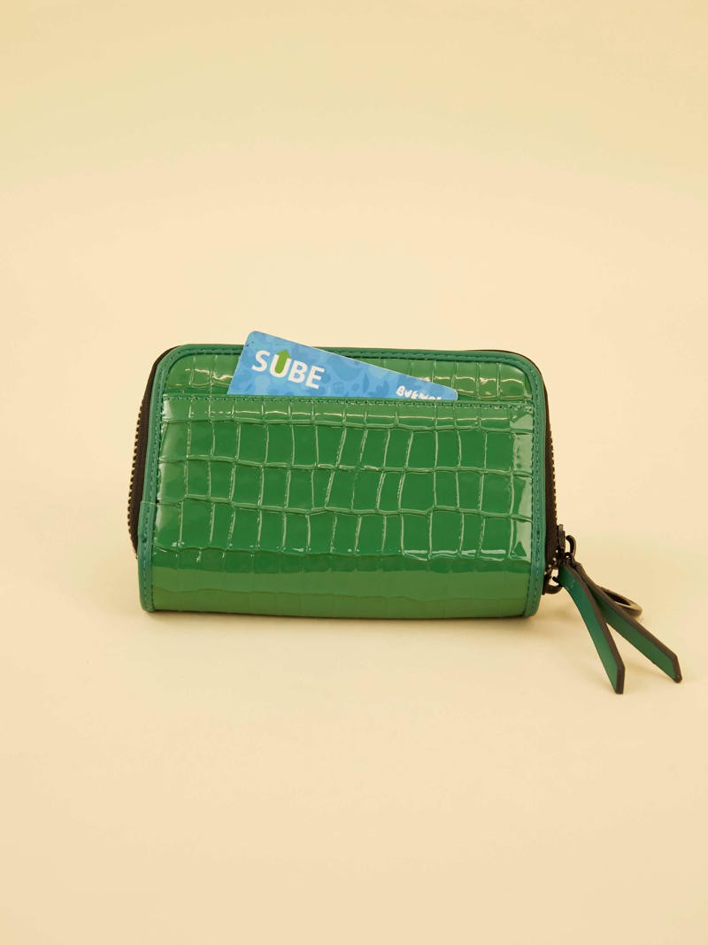 Billetera Midi Niki Verde Doble Compartimento