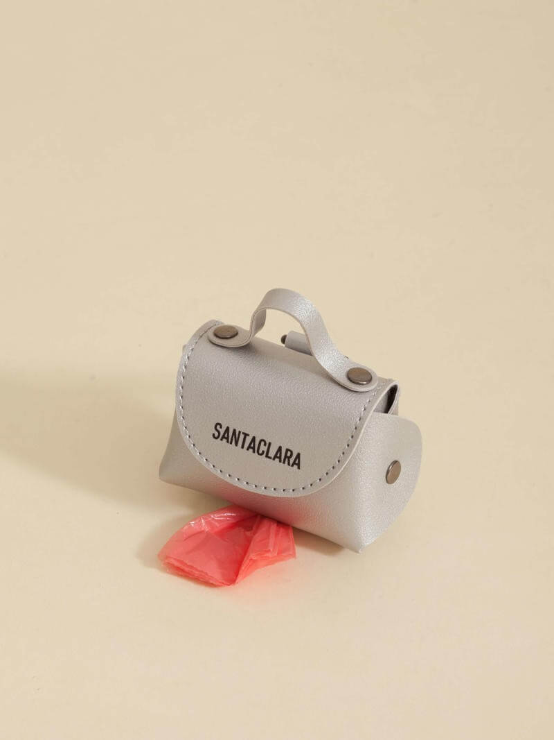 Poop Bag Huella Plata Para Mascotas