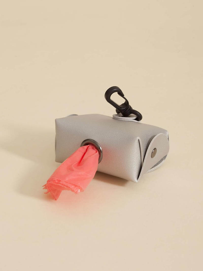 Poop Bag Huella Plata Para Mascotas