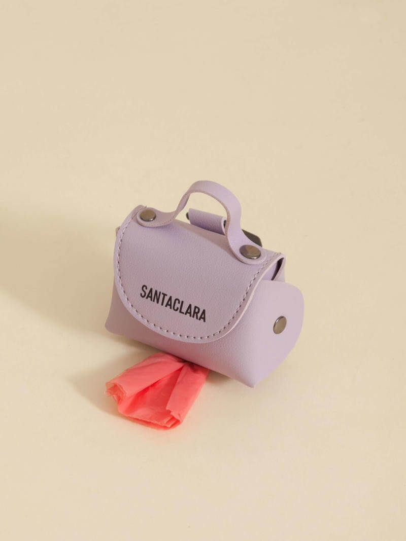 Poop Bag Huella Lila Para Mascotas