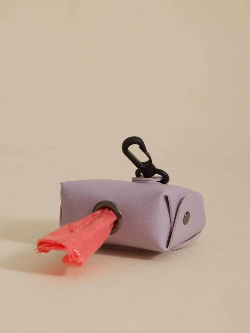 Poop Bag Huella Lila Para Mascotas