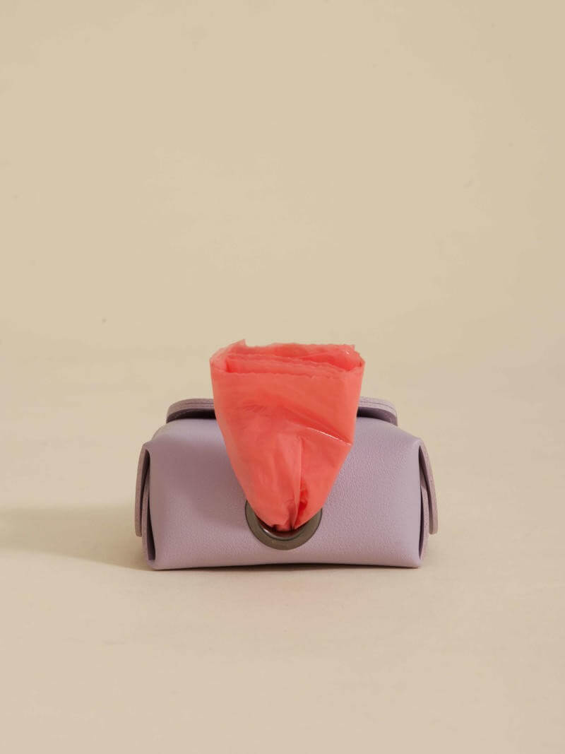 Poop Bag Huella Lila Para Mascotas