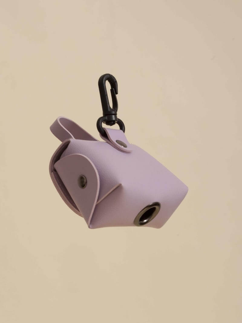 Poop Bag Huella Lila Para Mascotas