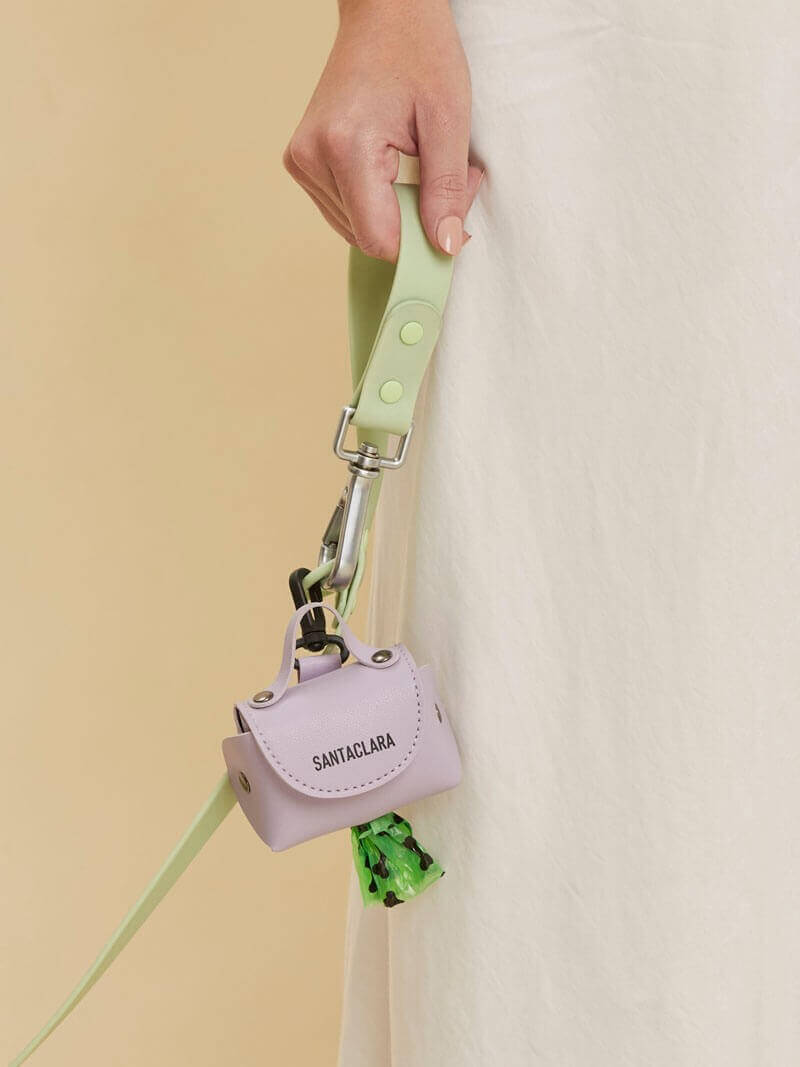 Poop Bag Huella Lila Para Mascotas