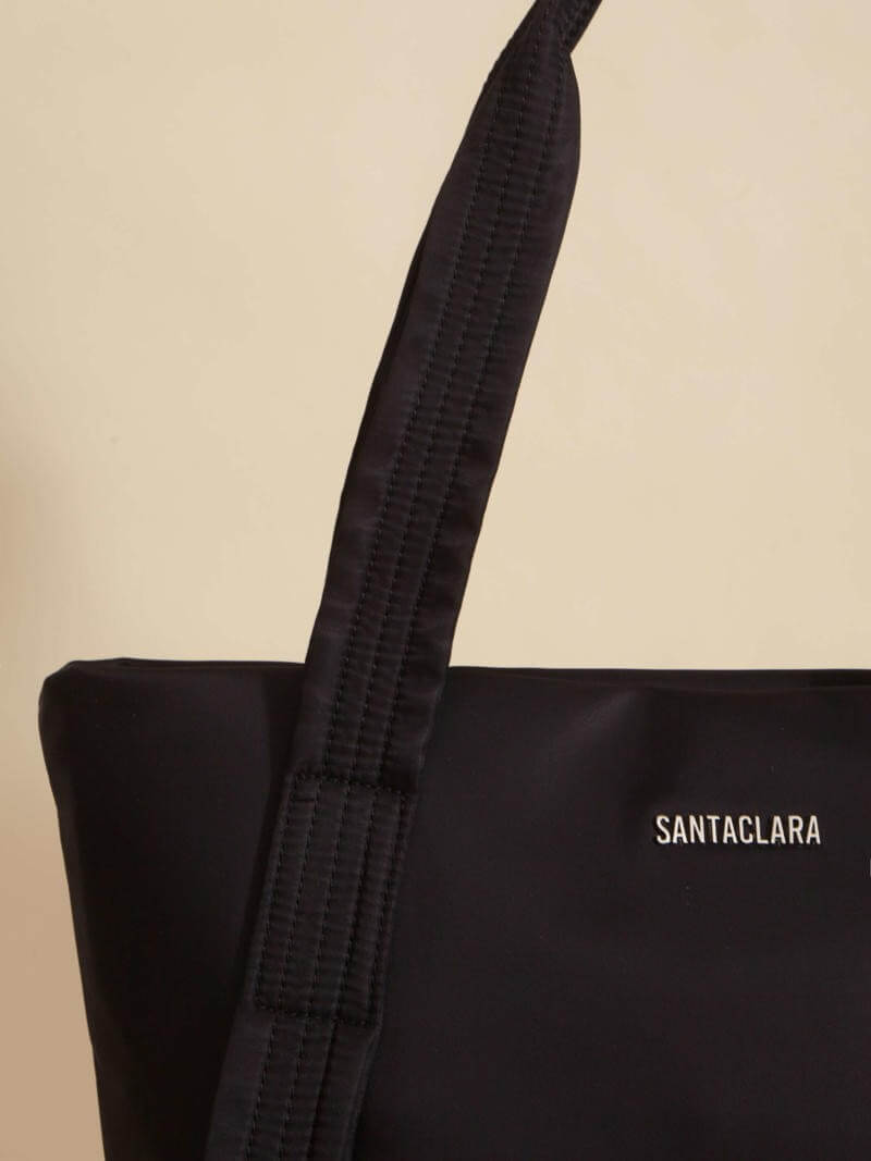 Cartera Shopper Alina Negro Porta Notebook