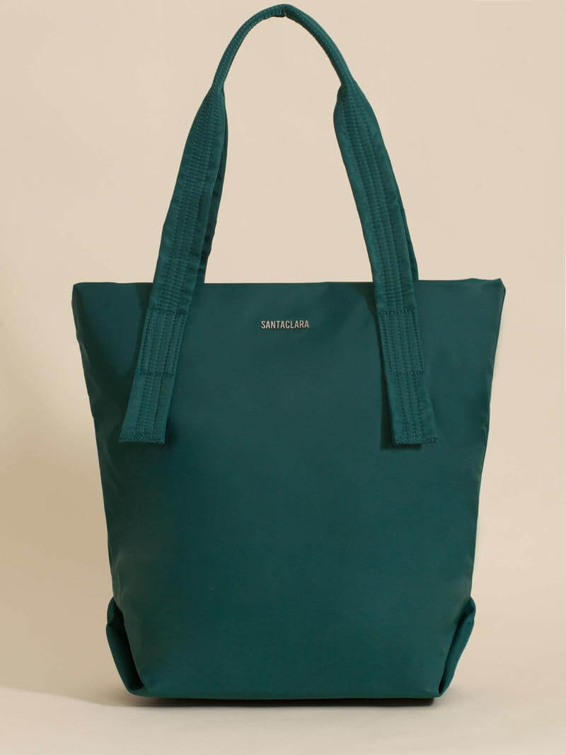Cartera Shopper Alina Verde Porta Notebook