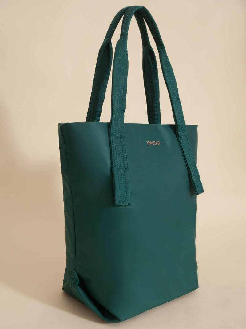 Cartera Shopper Alina Verde Porta Notebook