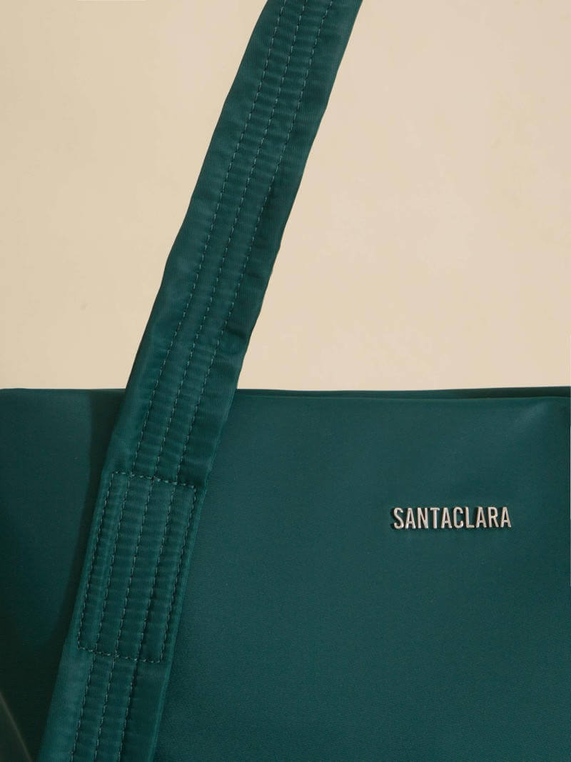 Cartera Shopper Alina Verde Porta Notebook