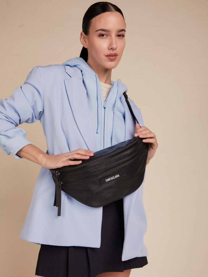 Riñonera Trama Negro