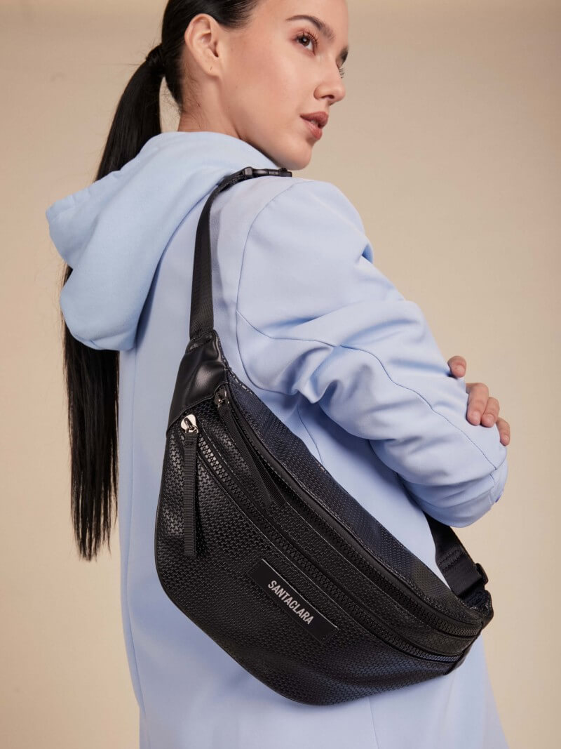 Riñonera Trama Negro