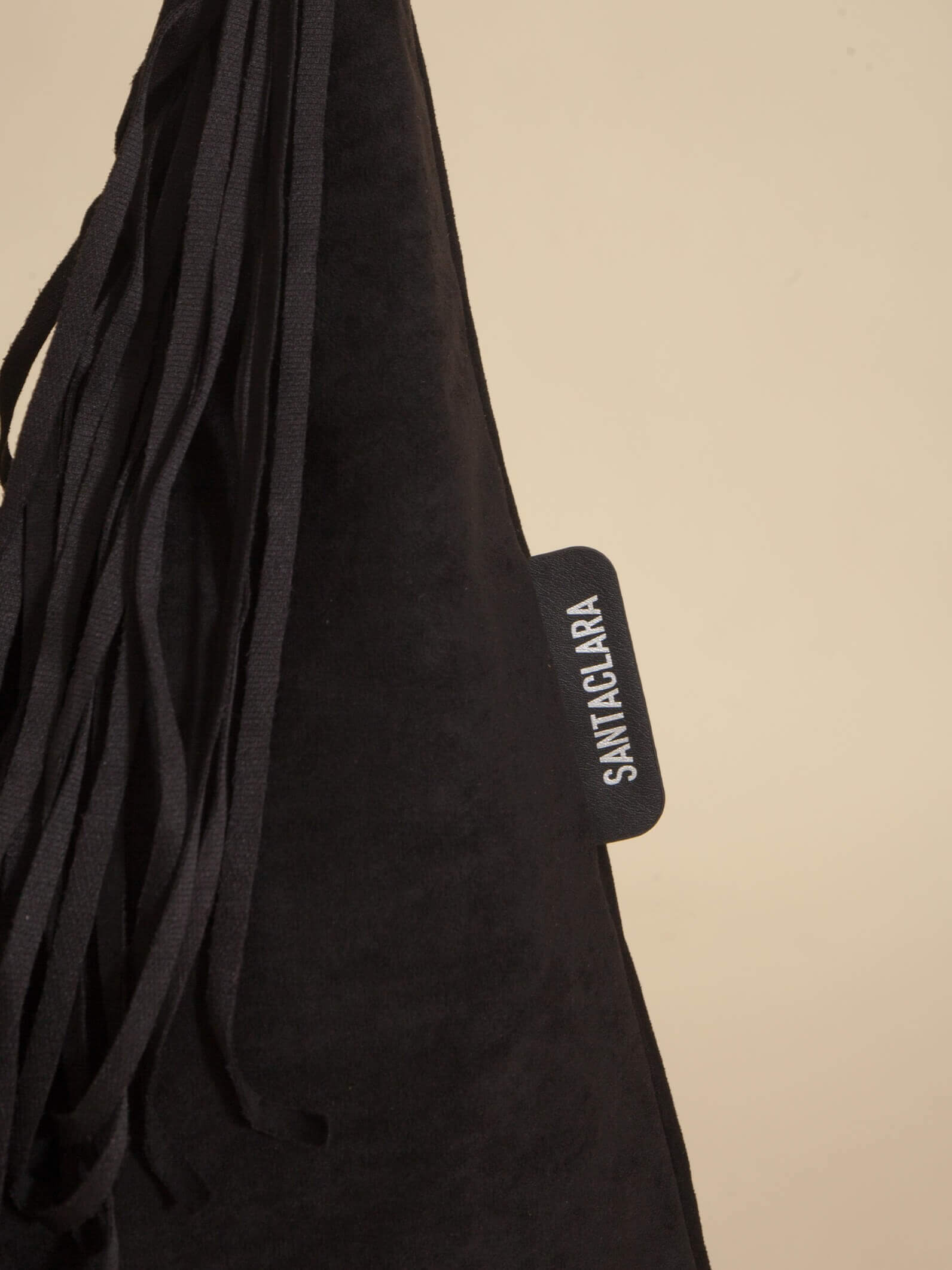 Shopping Bag Helena Con Flecos Negro