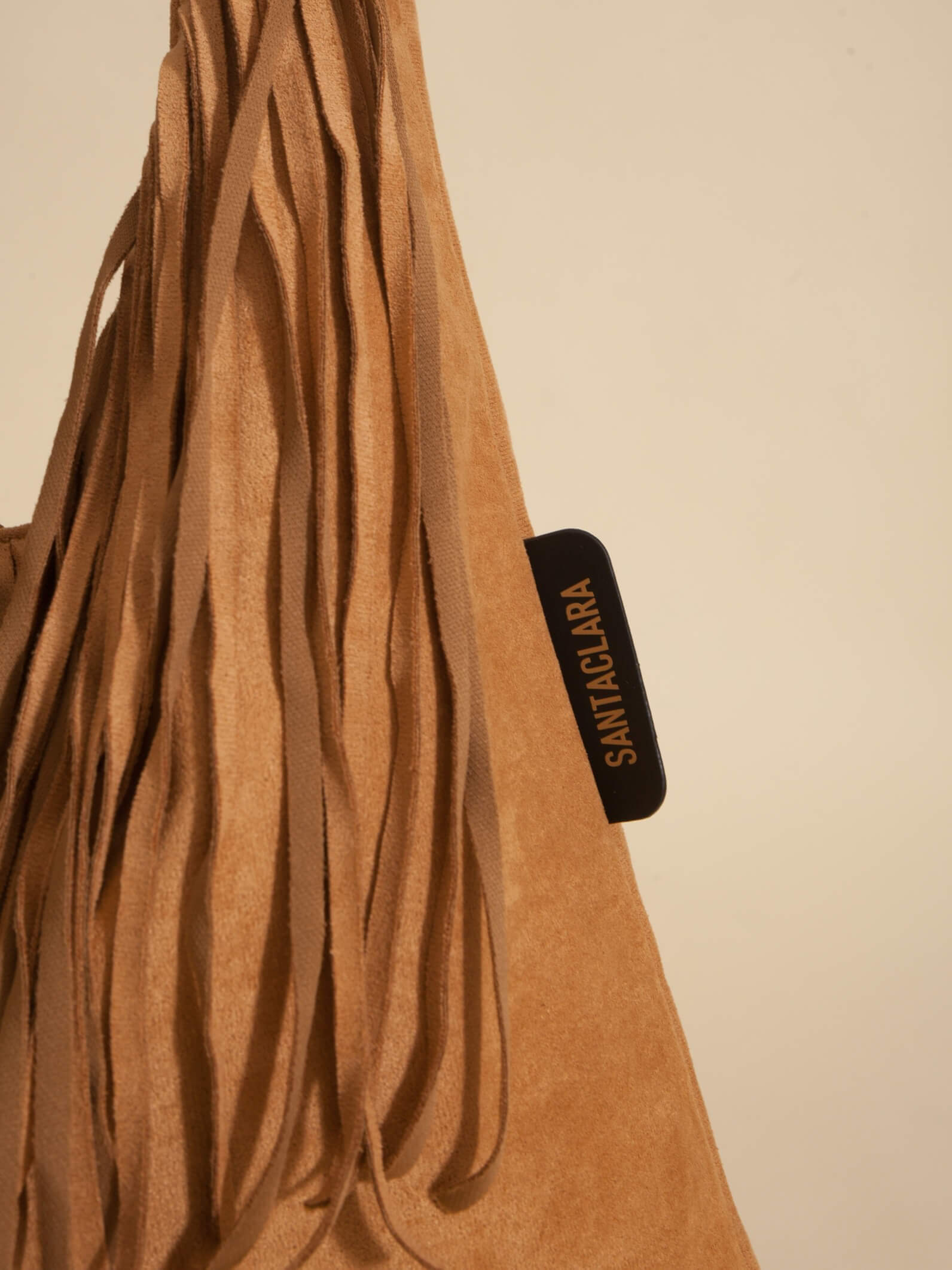 Shopping Bag Helena Con Flecos Camel