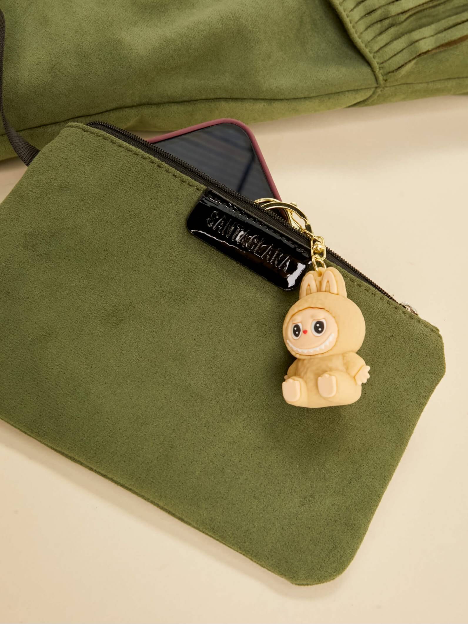 Shopping Bag Helena Con Flecos Militar