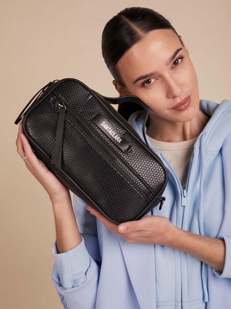 Bandolera Neceser Trama Negro