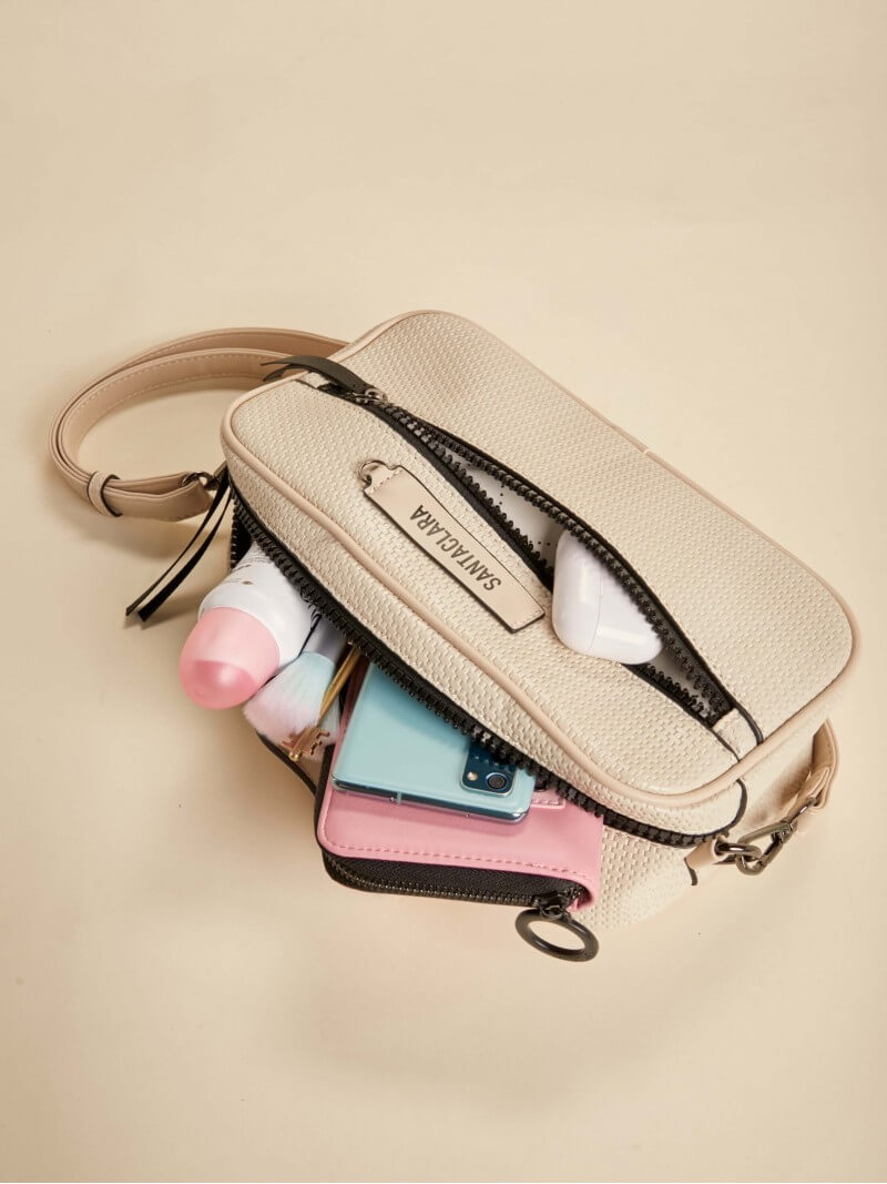 Bandolera Neceser Trama Crudo