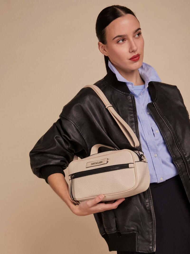 Bandolera Neceser Trama Crudo