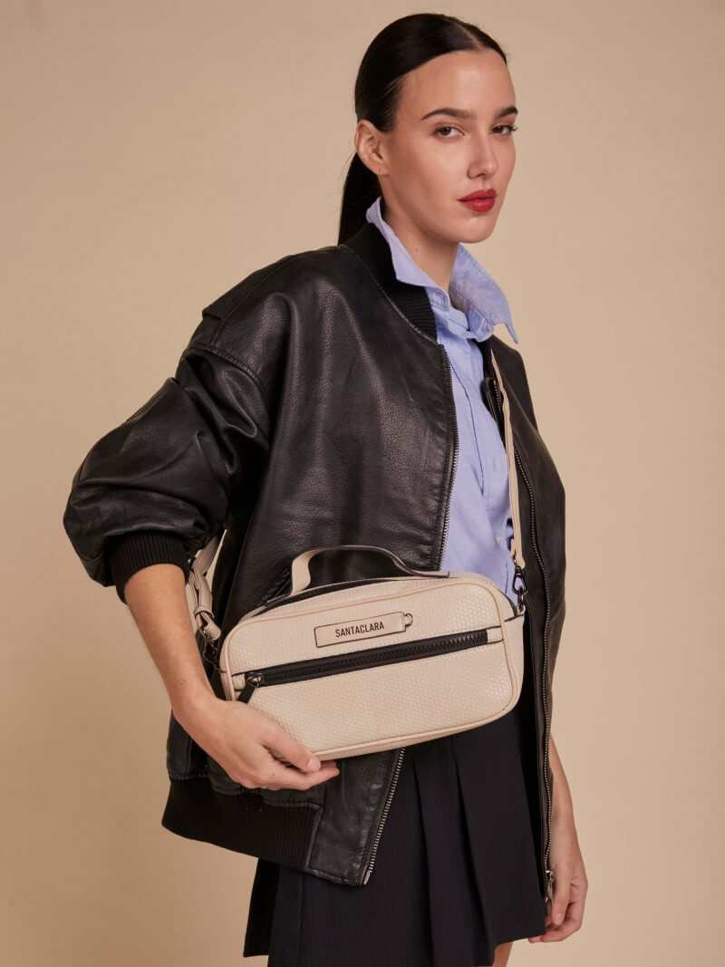 Bandolera Neceser Trama Crudo