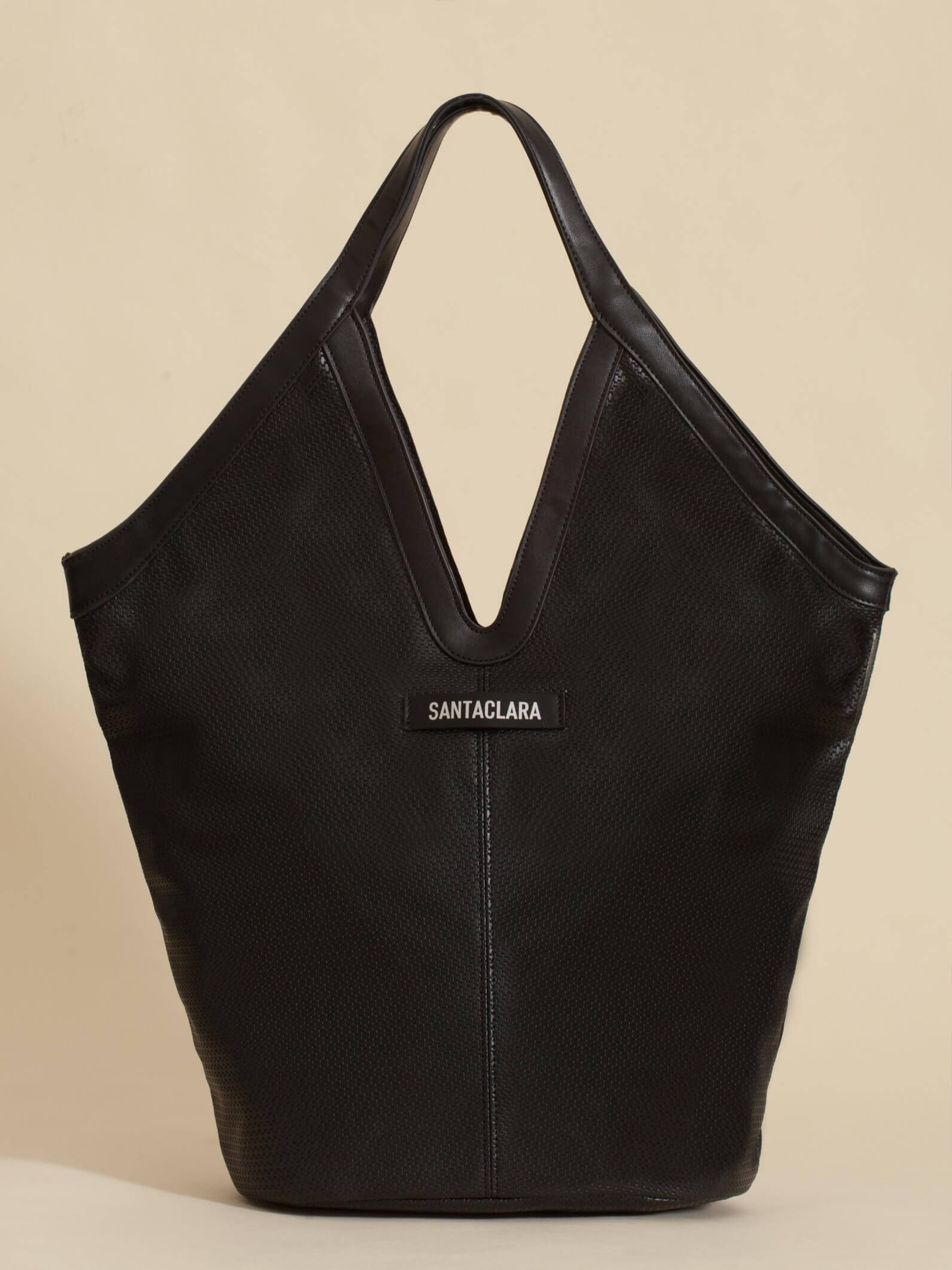Cartera Shopper Trama Negro