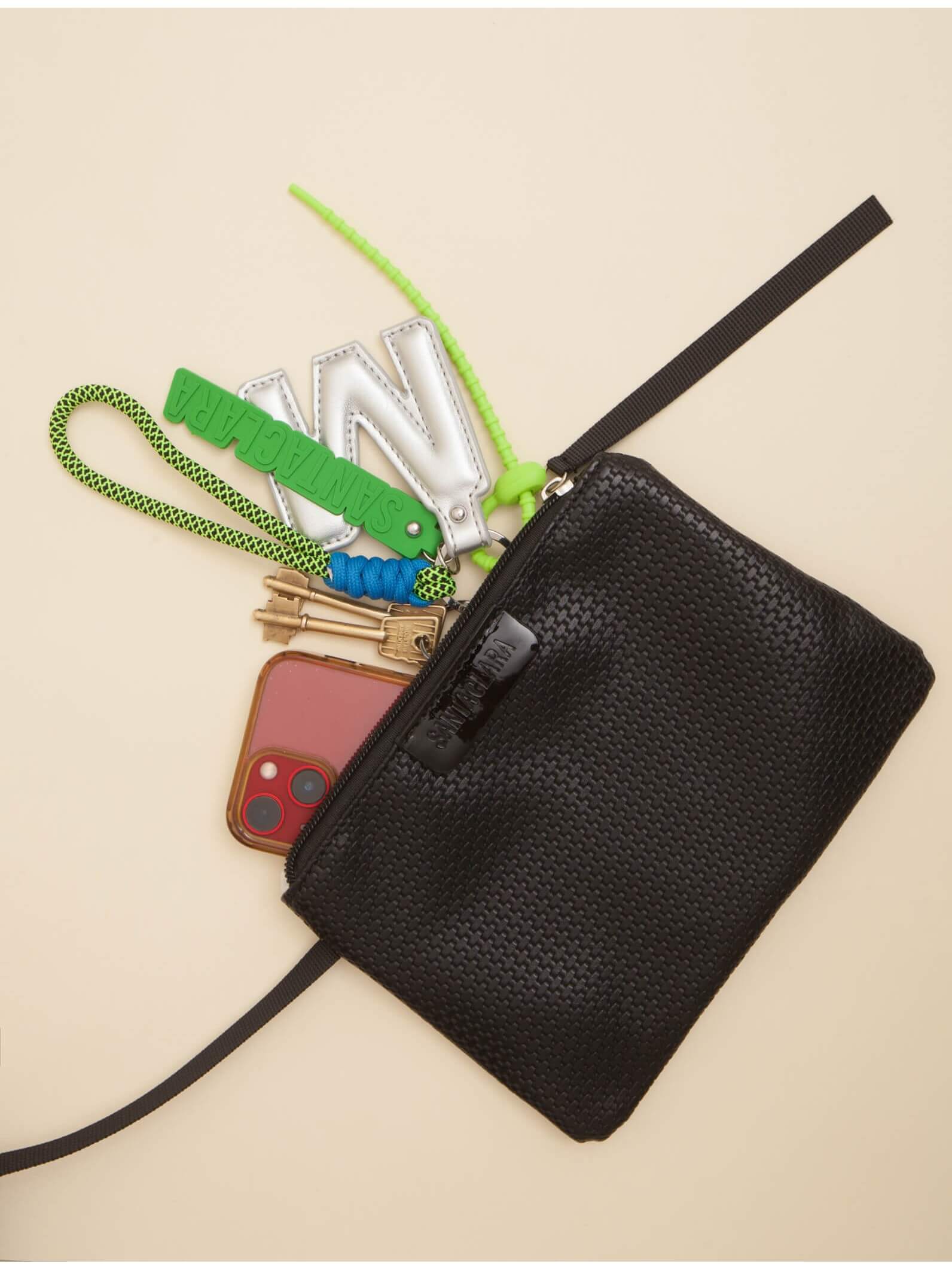 Cartera Shopper Trama Negro