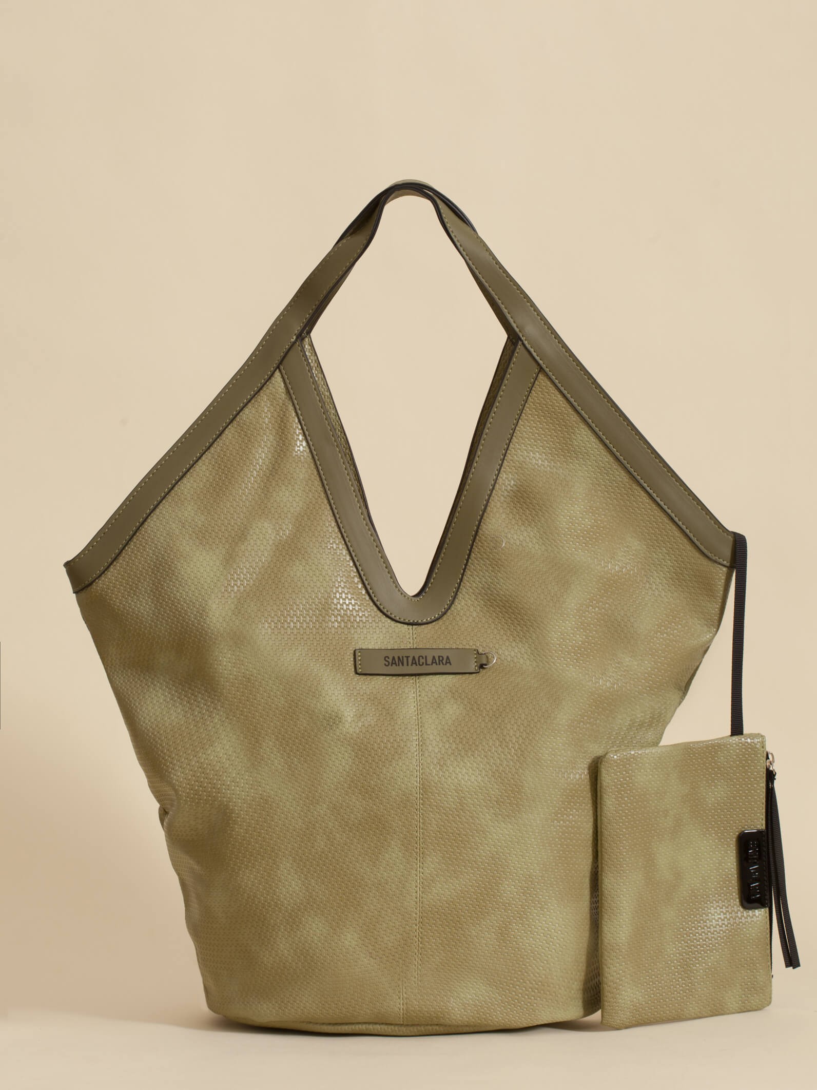 Cartera Shopper Trama Oliva