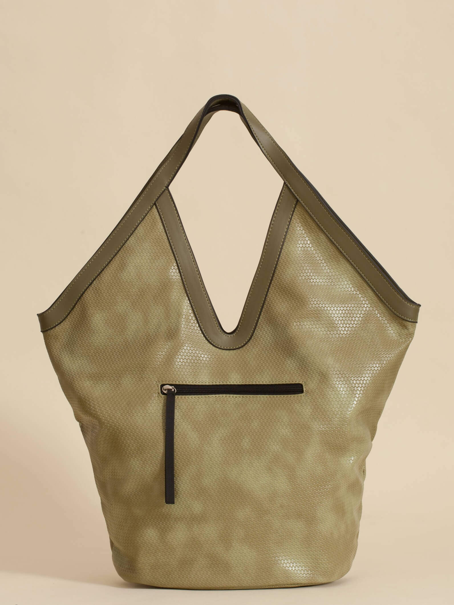 Cartera Shopper Trama Oliva