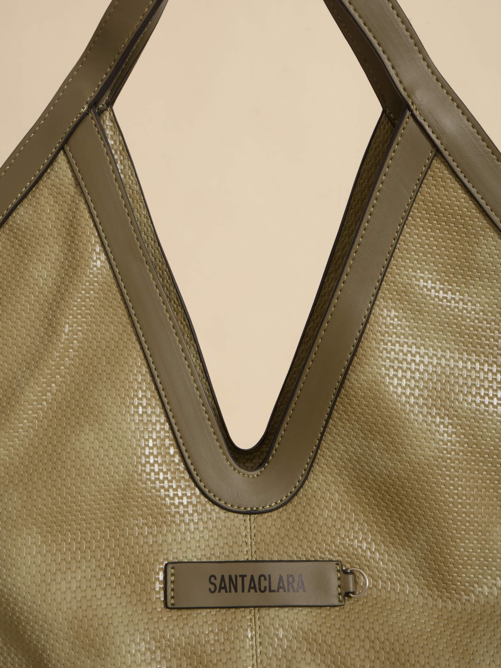 Cartera Shopper Trama Oliva