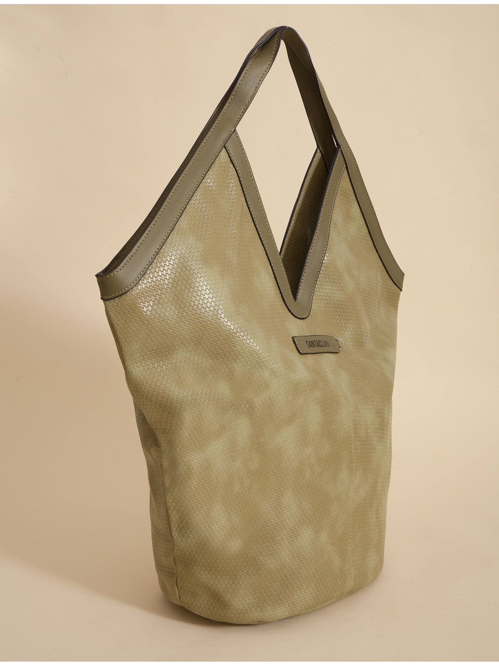 Cartera Shopper Trama Oliva