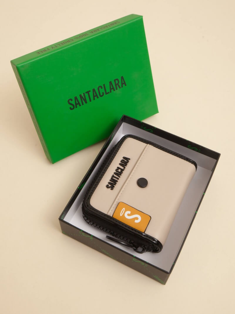 Billetera Mini Clara Beige