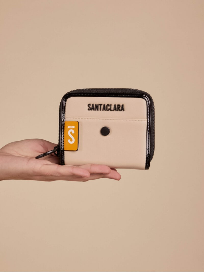 Billetera Mini Clara Beige