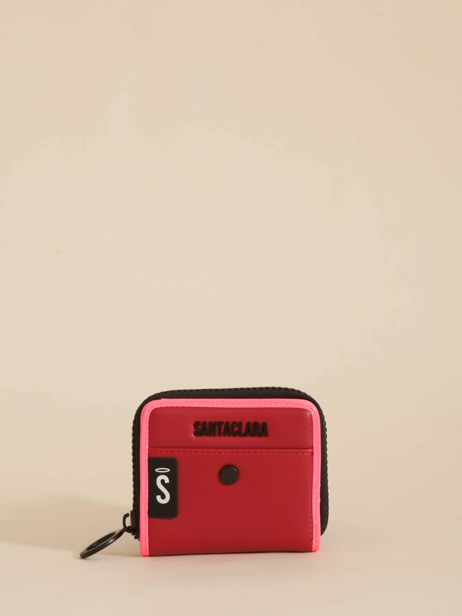 Billetera Mini Clara Rojo Oscuro
