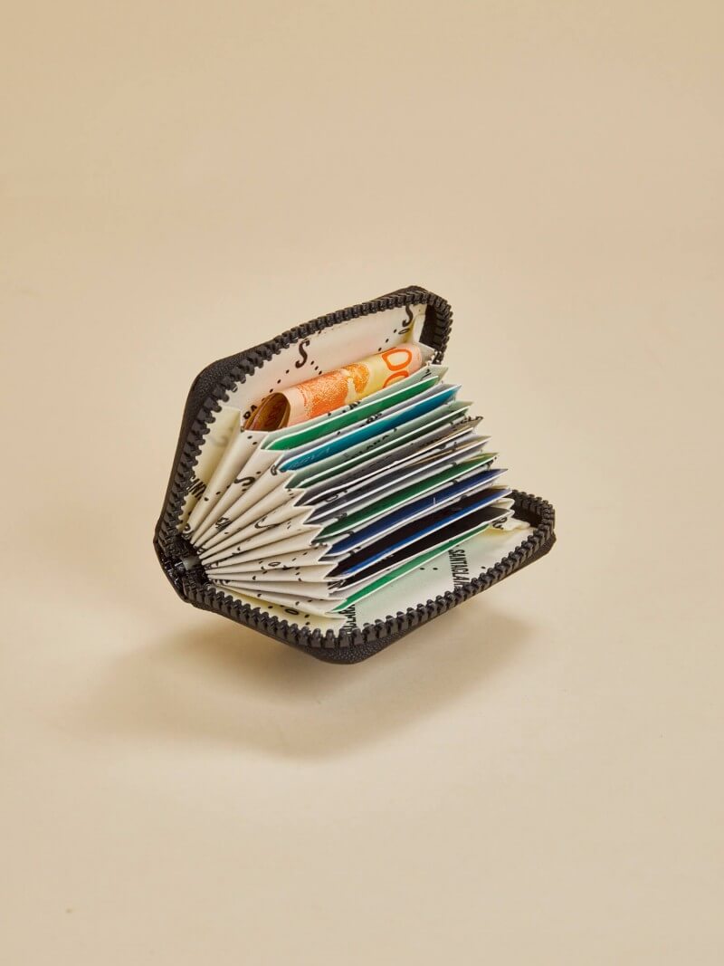 Tarjetero Lucia Croco Negro