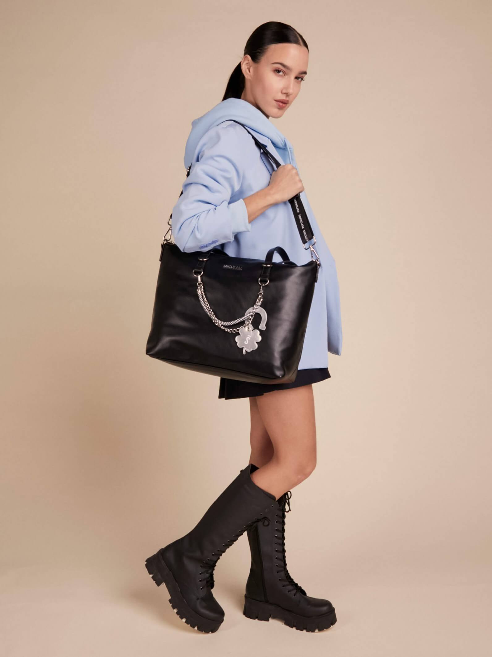 Cartera Lucky Charm Negro