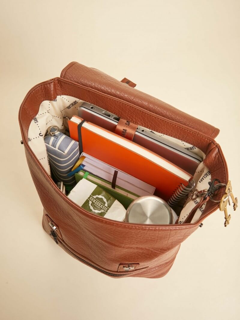 Mochila Ayala Porta Notebook Marrón