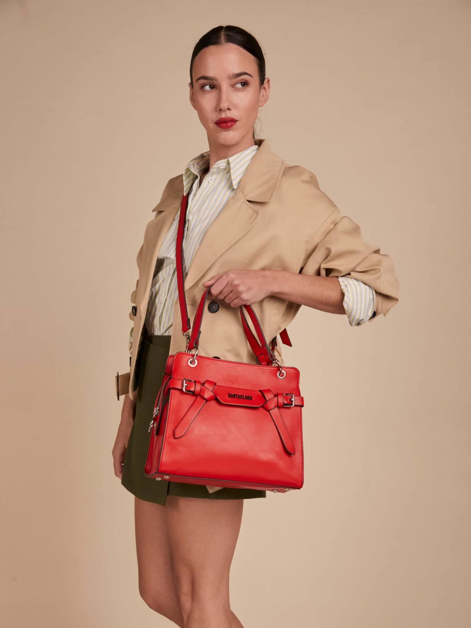 Cartera Ceiba Rojo Oscuro