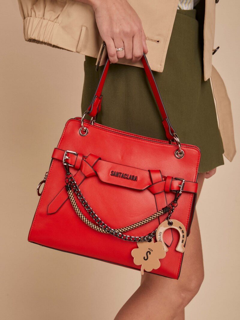 Cartera Ceiba Rojo Oscuro