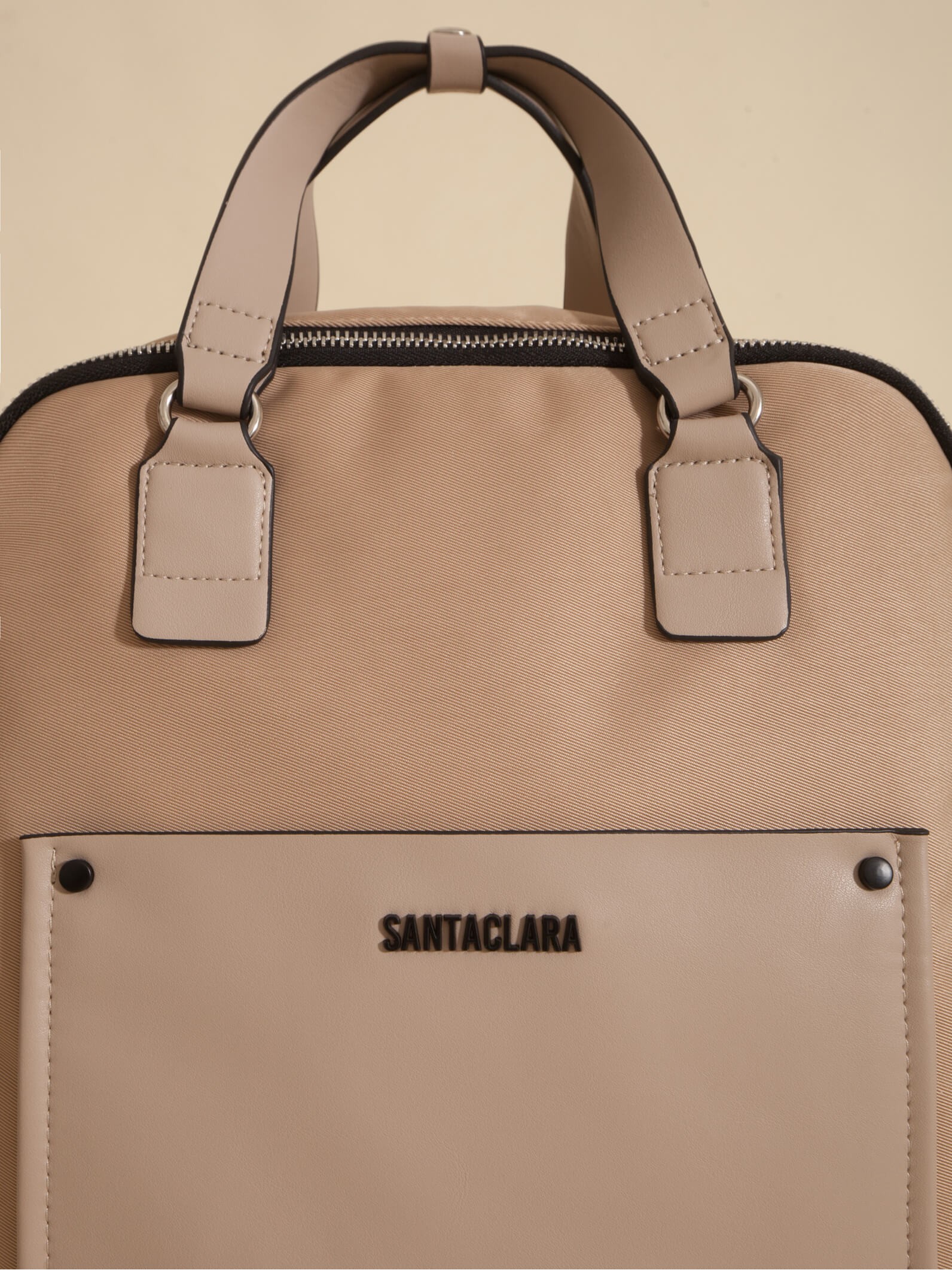 Mochila Nomi Porta Notebook Beige
