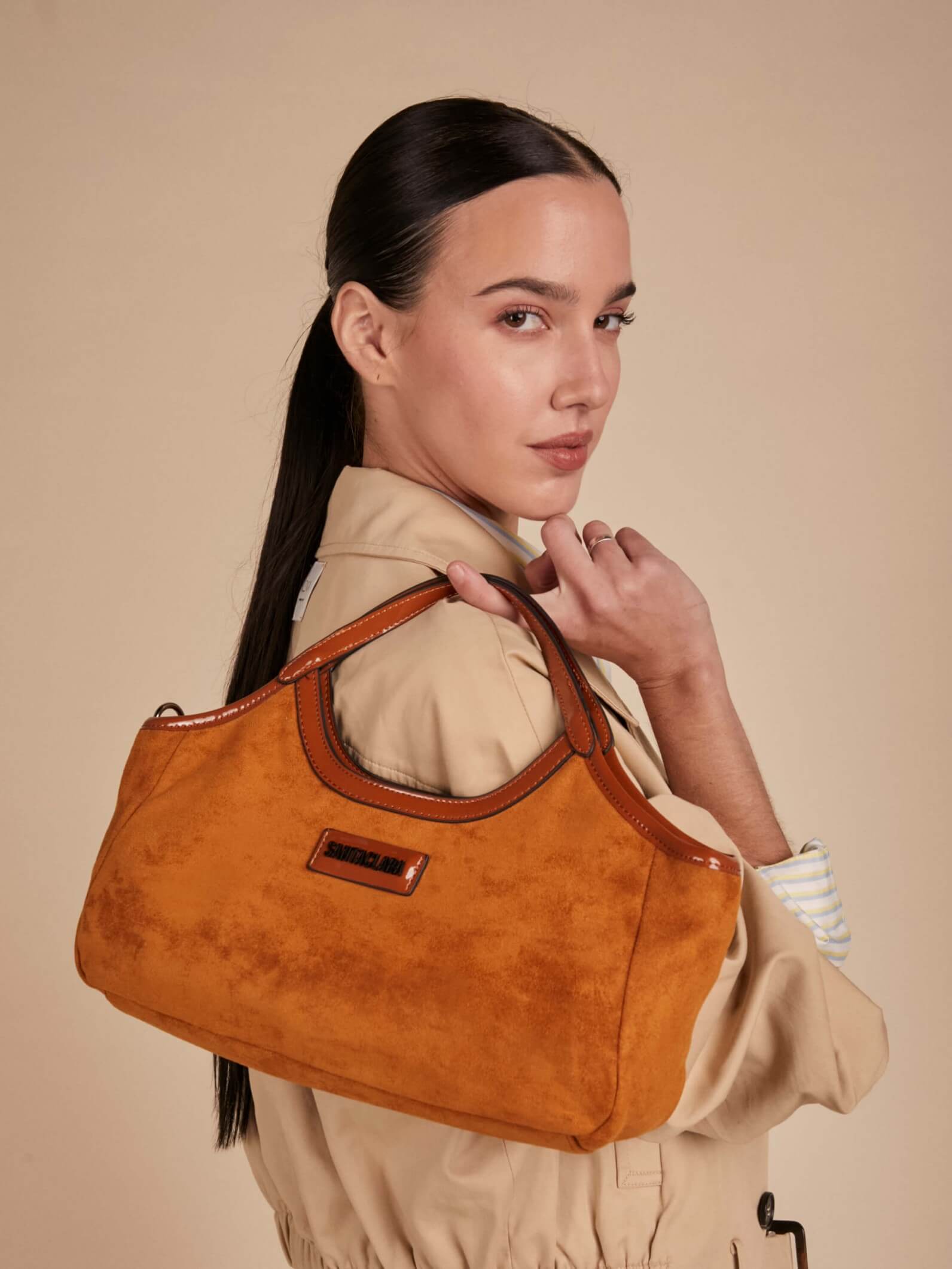 Bandolera Justina Marrón